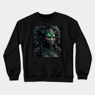 Native American Woman Android Crewneck Sweatshirt